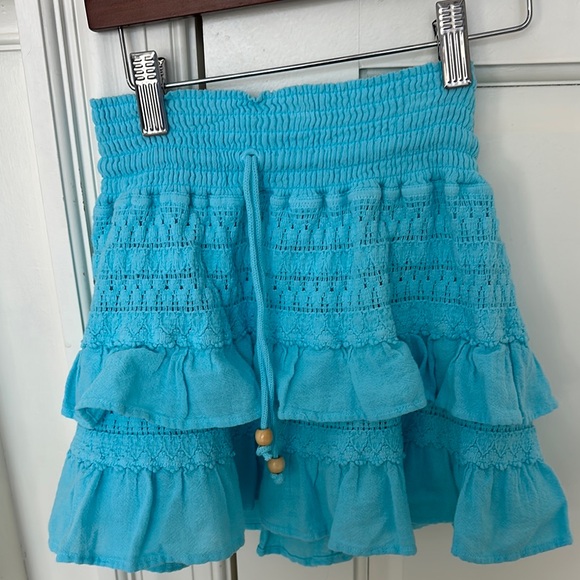 Blue Ruffled Skirt - Picture 3 of 3
